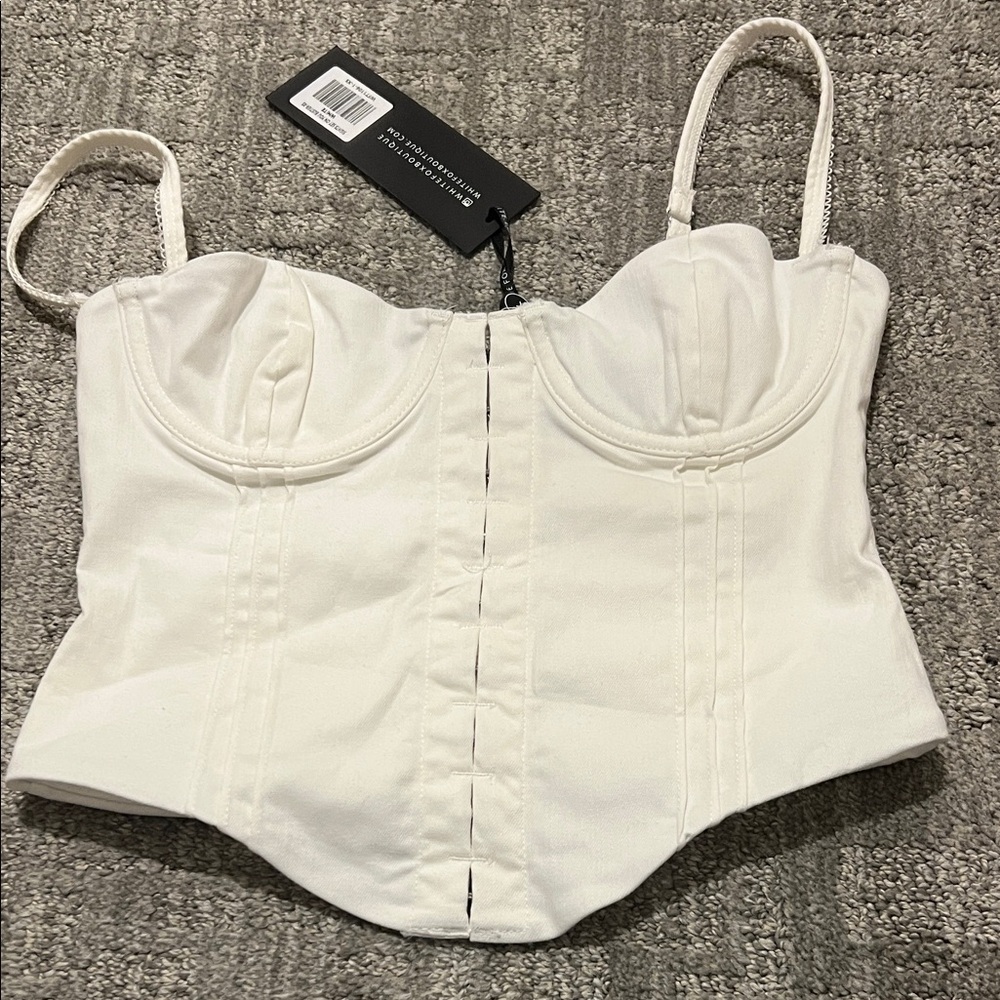 WhiteFOX Bustier Top